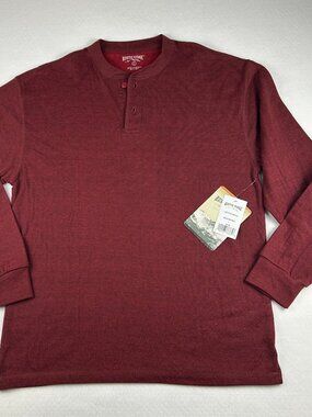 Rustic Ridge | NWT Men's Crewneck Double Lined 1/4 Button Down, Warm, size L